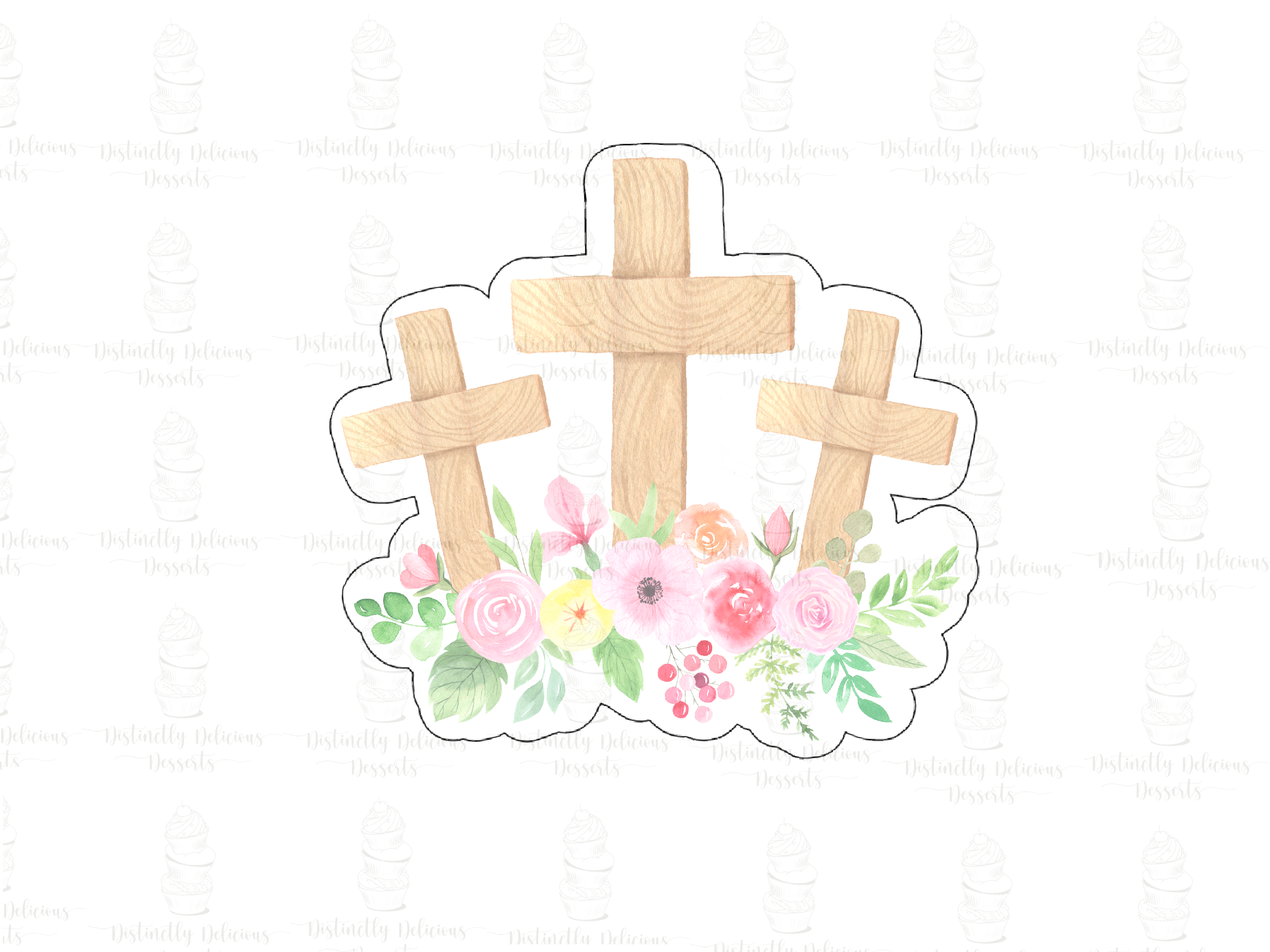 Floral Trinity Cross Cutter
