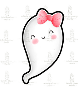 Little Ghost with Pink Bow
